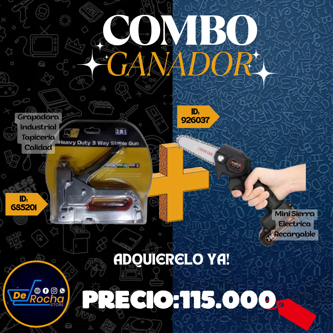 combo grapadora+minisierra electrica